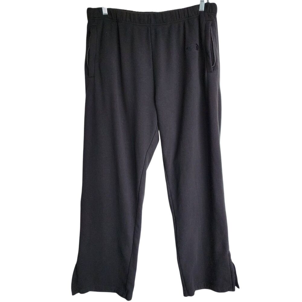 The North Face Mens XXL Black Fleece Lounge Sweatpants Zipper Ankle Pants 2XL
